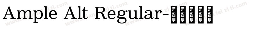 Ample Alt Regular字体转换